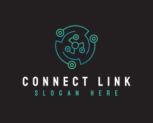 Digital Networking Link logo design