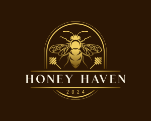 Honey Bee Hive logo design