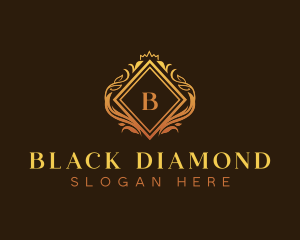 Elegant Diamond Shield logo design