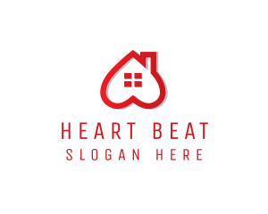 Romantic Heart House logo design