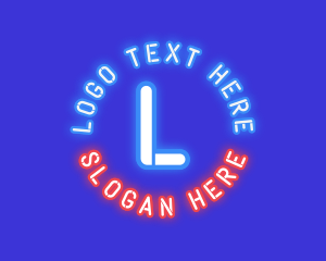 High Tech - Cyber Neon Gaming logo design