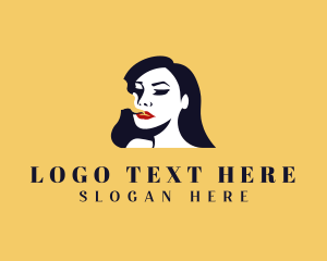 Lady - Woman Smoke Boutique logo design