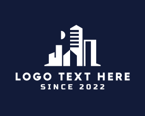 Construction - Urban City Skyline logo design