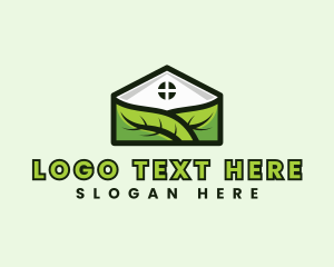 House Leaf Landscaping logo design