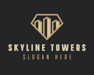 Premium Urban Tower Real Estate logo design