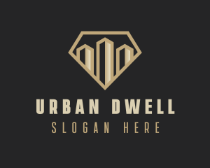 Premium Urban Tower Real Estate logo design