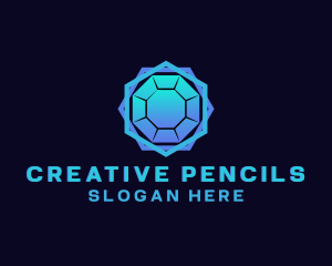 Creative Crystal Gemstone logo design