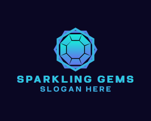 Creative Crystal Gemstone logo design