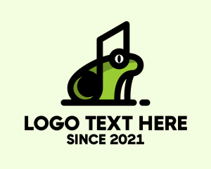 Music Frog Headset logo design