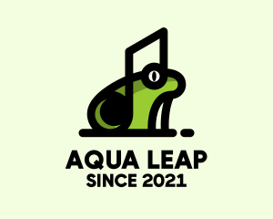 Amphibian - Music Frog Headset logo design