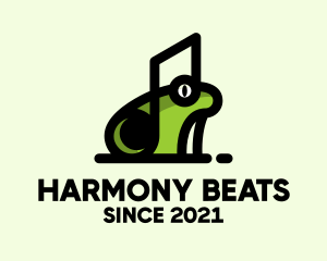 Tune - Music Frog Headset logo design