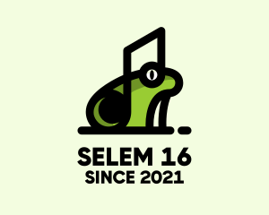 Music Frog Headset logo design