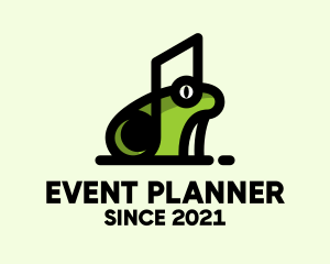 Player - Music Frog Headset logo design