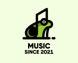 Music Frog Headset logo design
