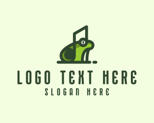 Music - Music Frog Headset logo design