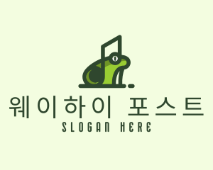 Music Frog Headset logo design