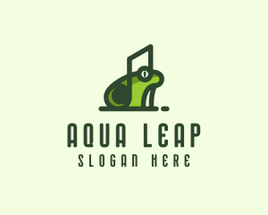 Music Frog Headset logo design