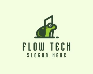 Music Frog Headset logo design