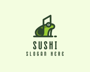 Music Frog Headset logo design