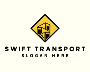 Imported Trailer Container Logistics logo design