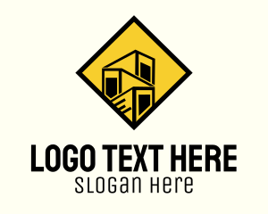 Container - Trailer Container Logistics logo design