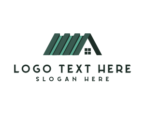 Real Estate - Home Roofing Contractor logo design