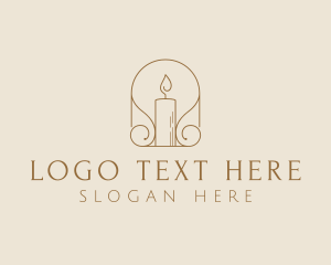 Decor - Candle Light Lamp logo design