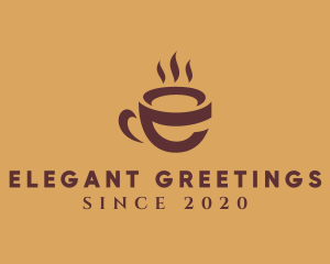 Hot Coffee Letter E  logo design