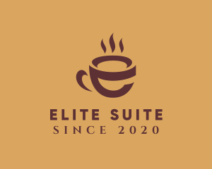 Hot Coffee Letter E  logo design