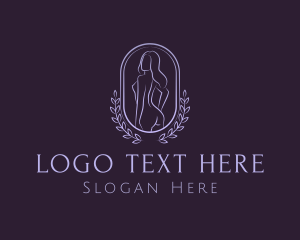 Elegant - Sexy Naked Woman logo design