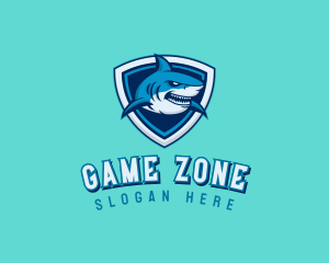 Gaming Shark Shield logo design