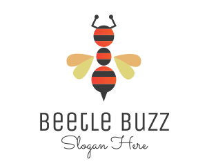 Ant Bee Insect logo design