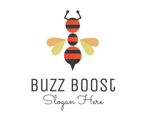 Ant Bee Insect logo design
