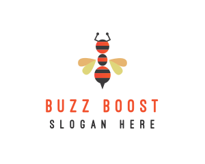 Ant Bee Insect logo design