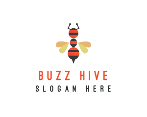 Ant Bee Insect logo design