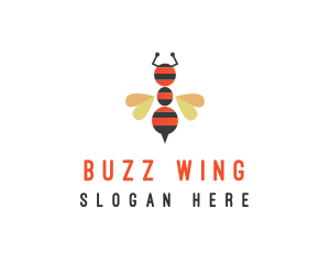 Ant Bee Insect logo design