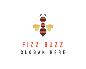 Ant Bee Insect logo design