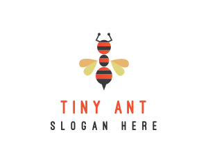 Ant Bee Insect logo design