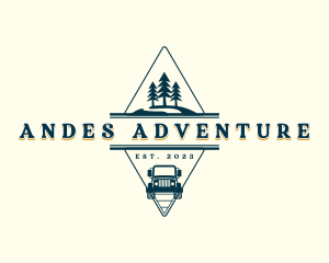 Camping Travel Adventure logo design