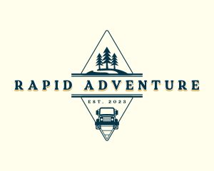 Camping Travel Adventure logo design