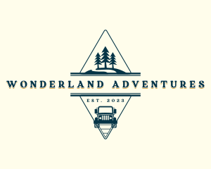 Camping Travel Adventure logo design