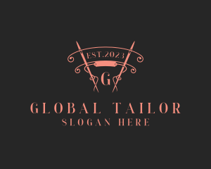 Tailoring Sewing Needle Dressmaker logo design