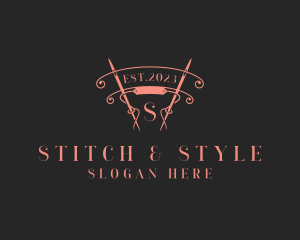 Tailoring Sewing Needle Dressmaker logo design