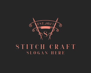 Dressmaking - Tailoring Sewing Needle Dressmaker logo design