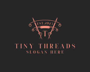 Tailoring Sewing Needle Dressmaker logo design