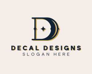 Elegant Jewelry Letter D logo design