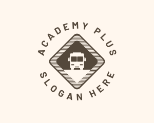 School - School Bus Signage logo design