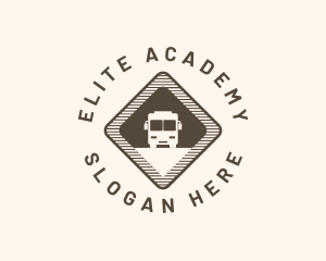 School - School Bus Signage logo design