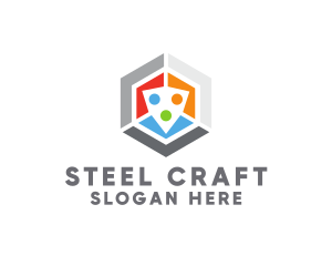 Steel - Steel Dice Gaming logo design