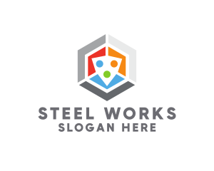 Steel - Steel Dice Gaming logo design